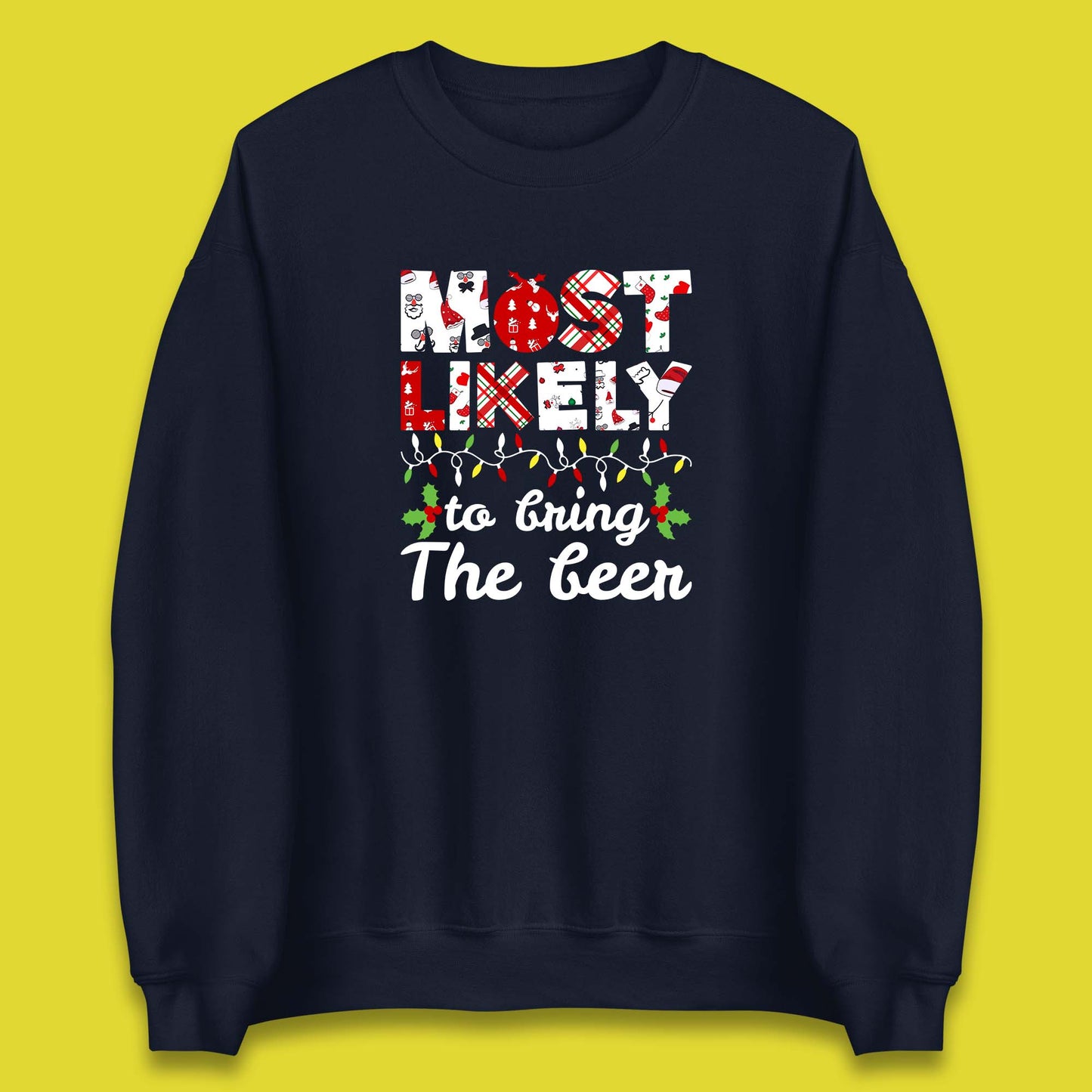beer christmas sweatshirt