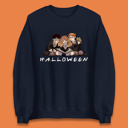 Halloween Harry Potter Series Character Harry, Ron and Hermione Friends Movie Spoof Fantasy Novels Film  Unisex Sweatshirt
