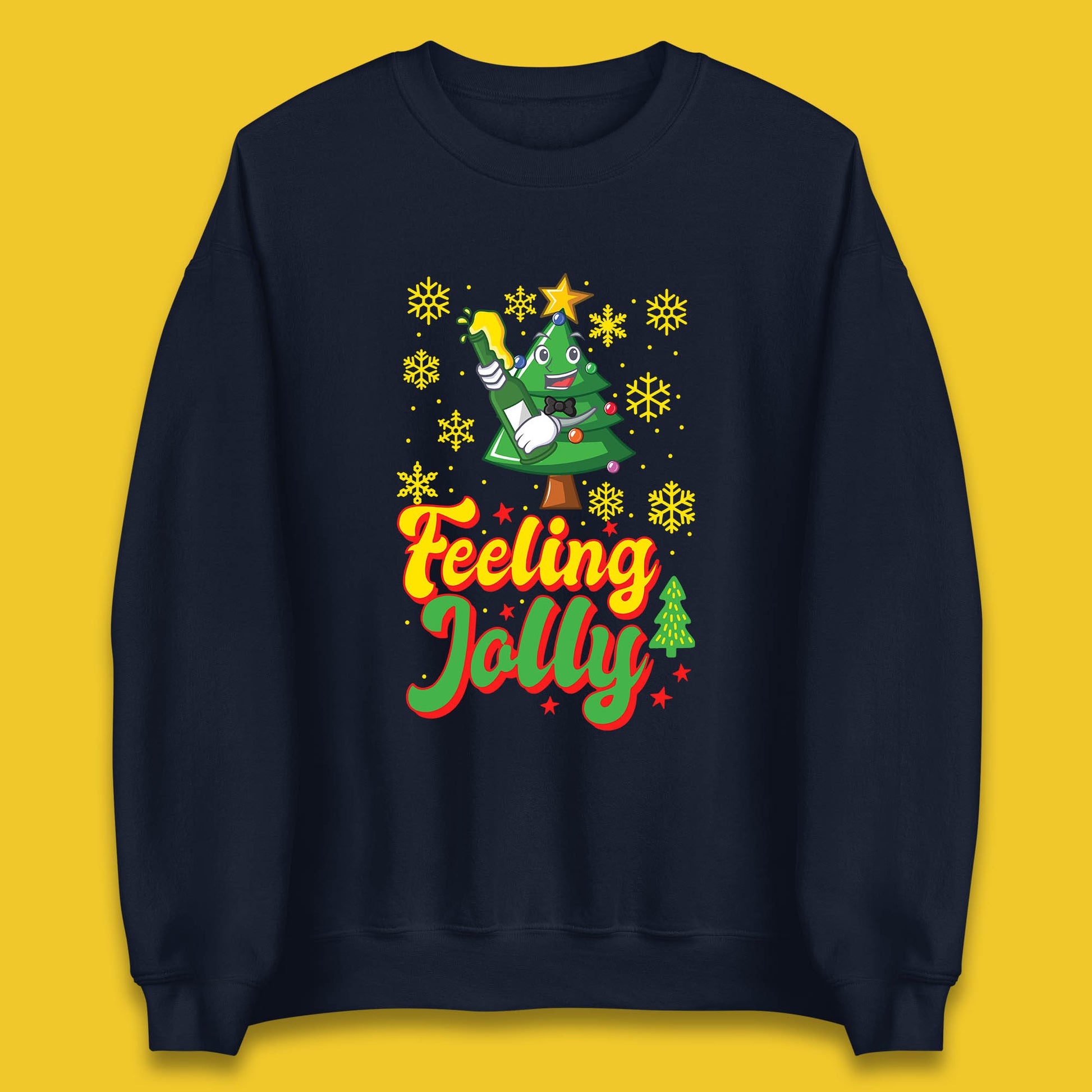 feeling jolly christmas beer sweatshirt