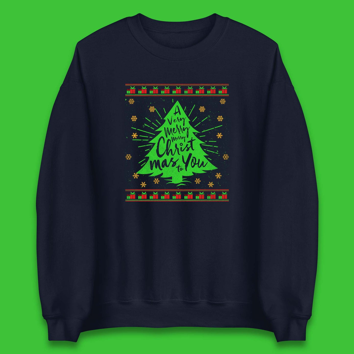 Merry Christmas Jumper Womens