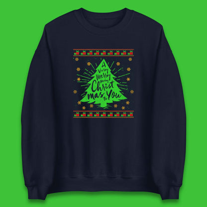 Merry Christmas Jumper Womens
