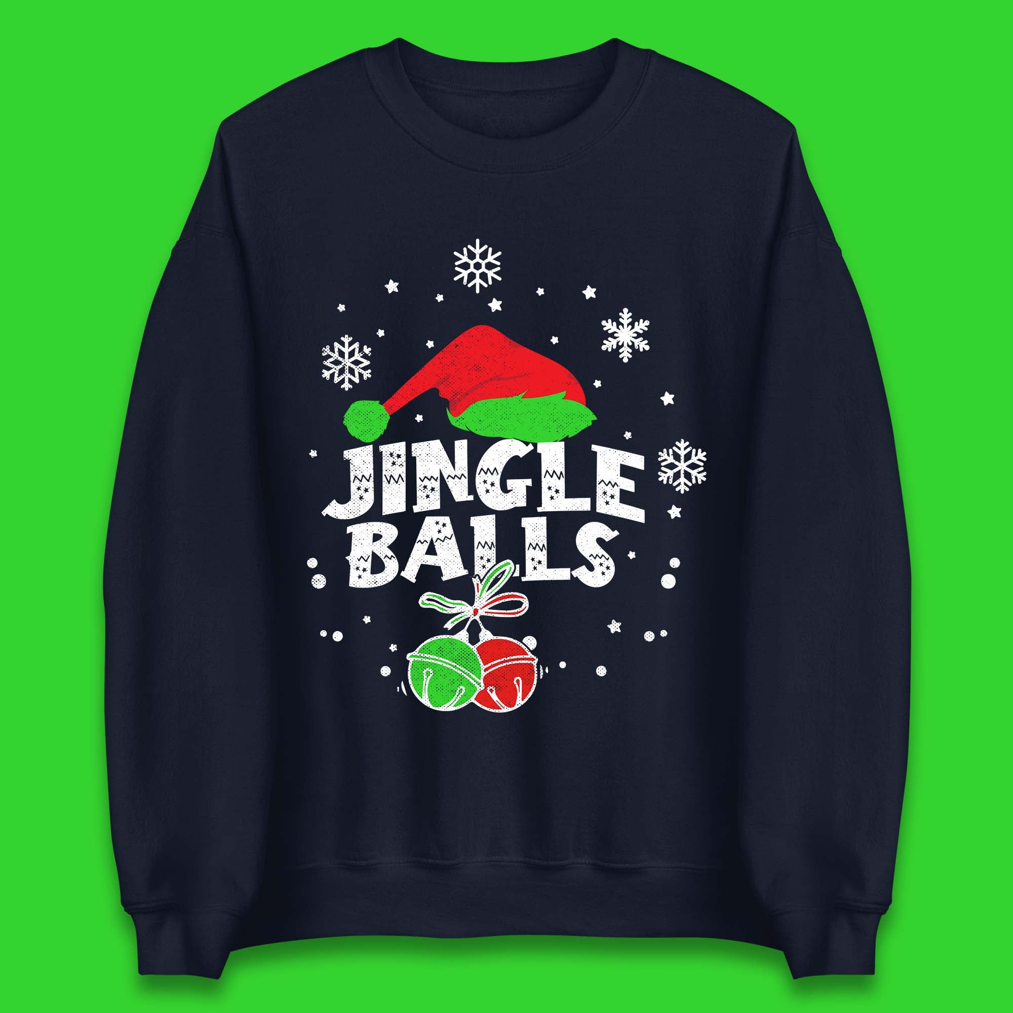 Jingle Balls Christmas Humor Unisex Sweatshirt