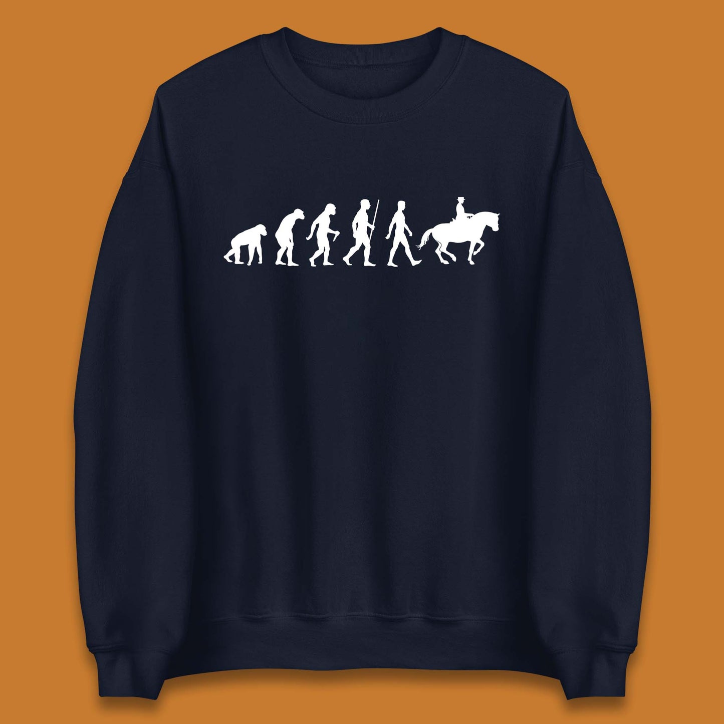 Horse Riding Evolution Equestrian Horse Racing Jockey Unisex Sweatshirt