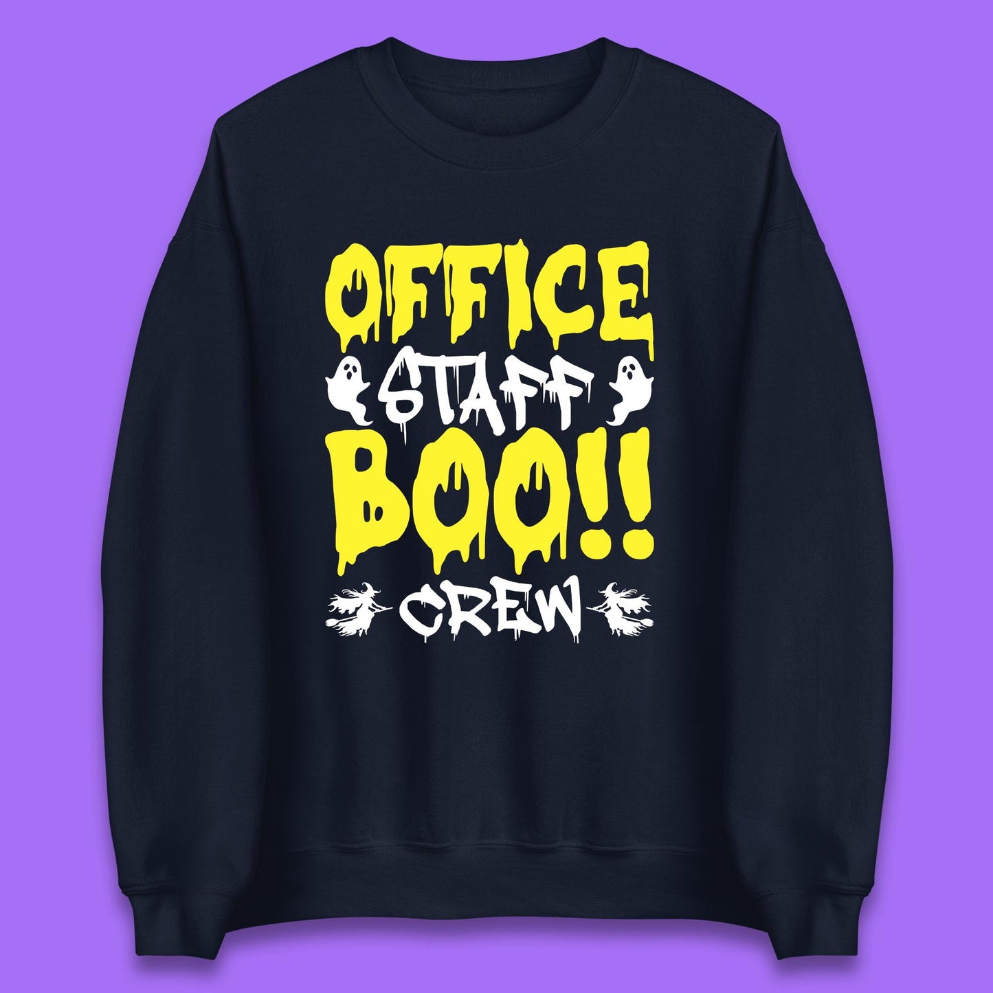 Office Staff Boo Crew Halloween Office Squad Boo Ghost Office Crew Unisex Sweatshirt