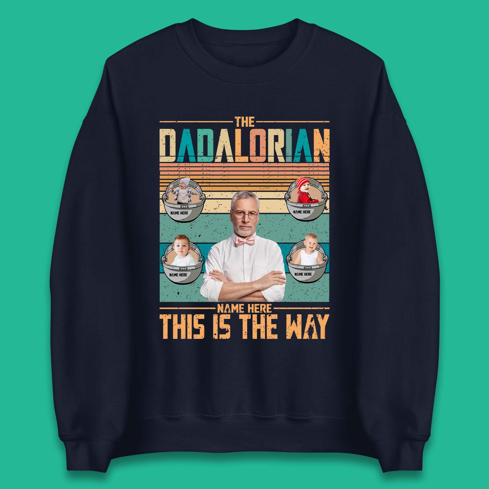Personalised The Dadalorian Unisex Sweatshirt