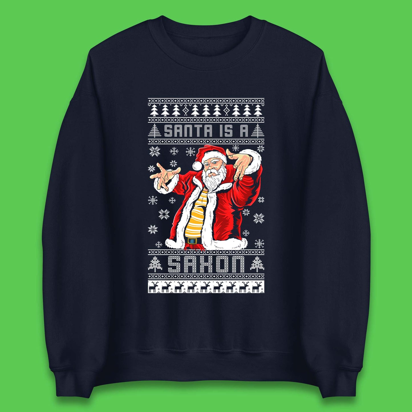Santa is A Saxon Christmas Unisex Sweatshirt