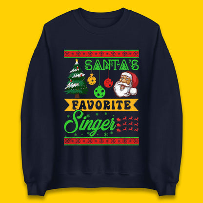 Santa's Favourite Singer Christmas Jumper