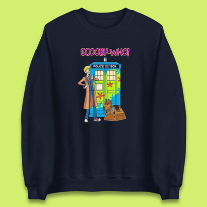 Scooby-Who Police Public Call Box  Scooby-Doo Doctor Who Tardis Police Box Unisex Sweatshirt