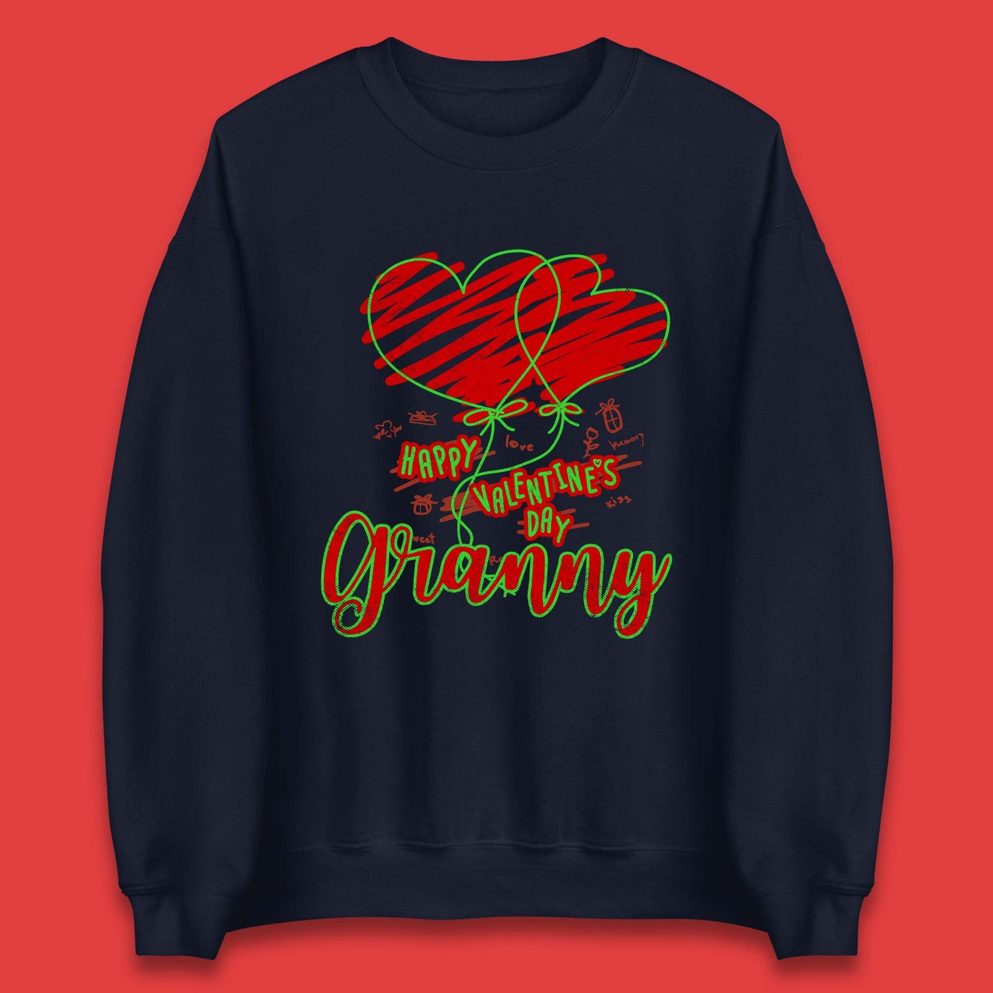 Happy Valentine's Day Granny Unisex Sweatshirt