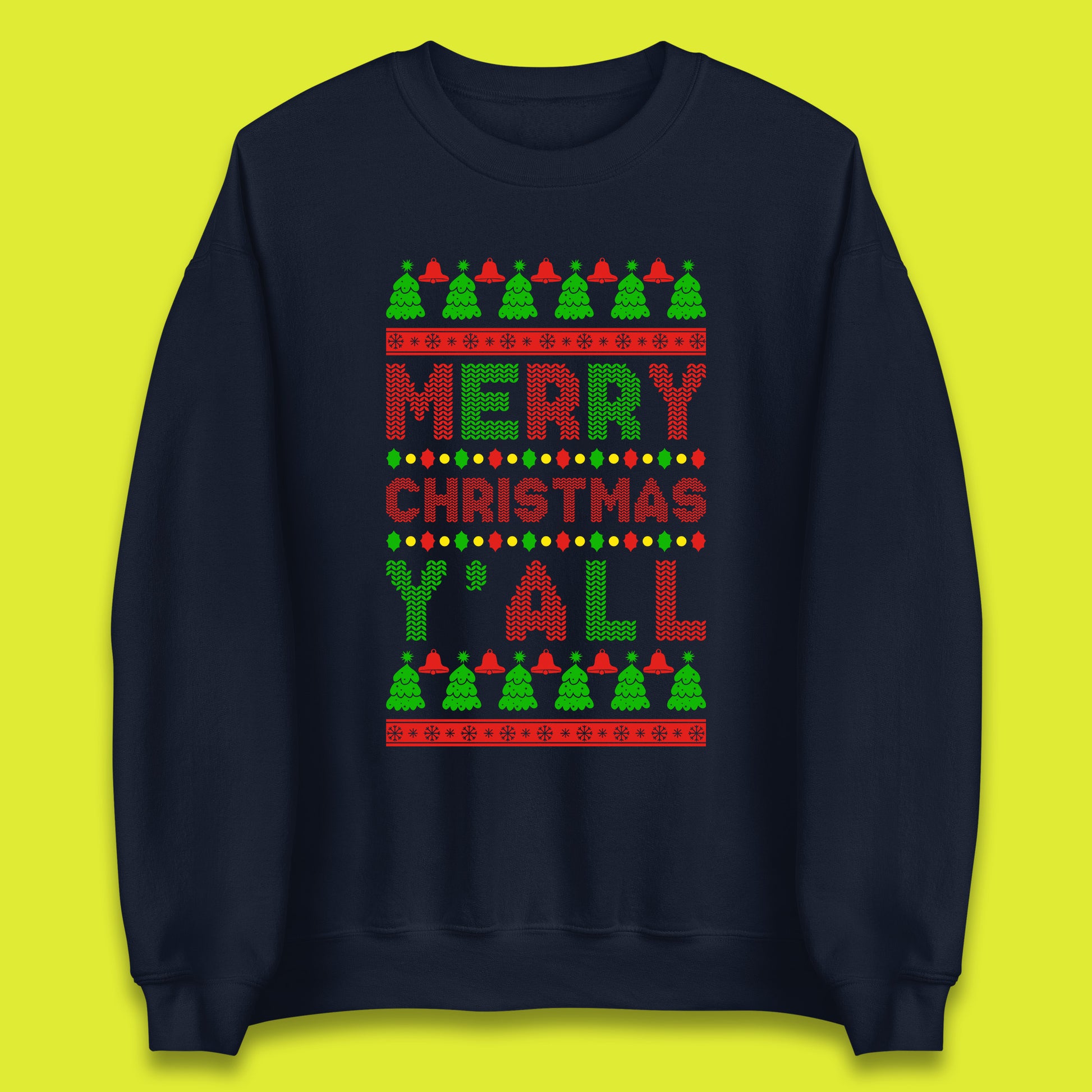 merry christmas y'all sweatshirt