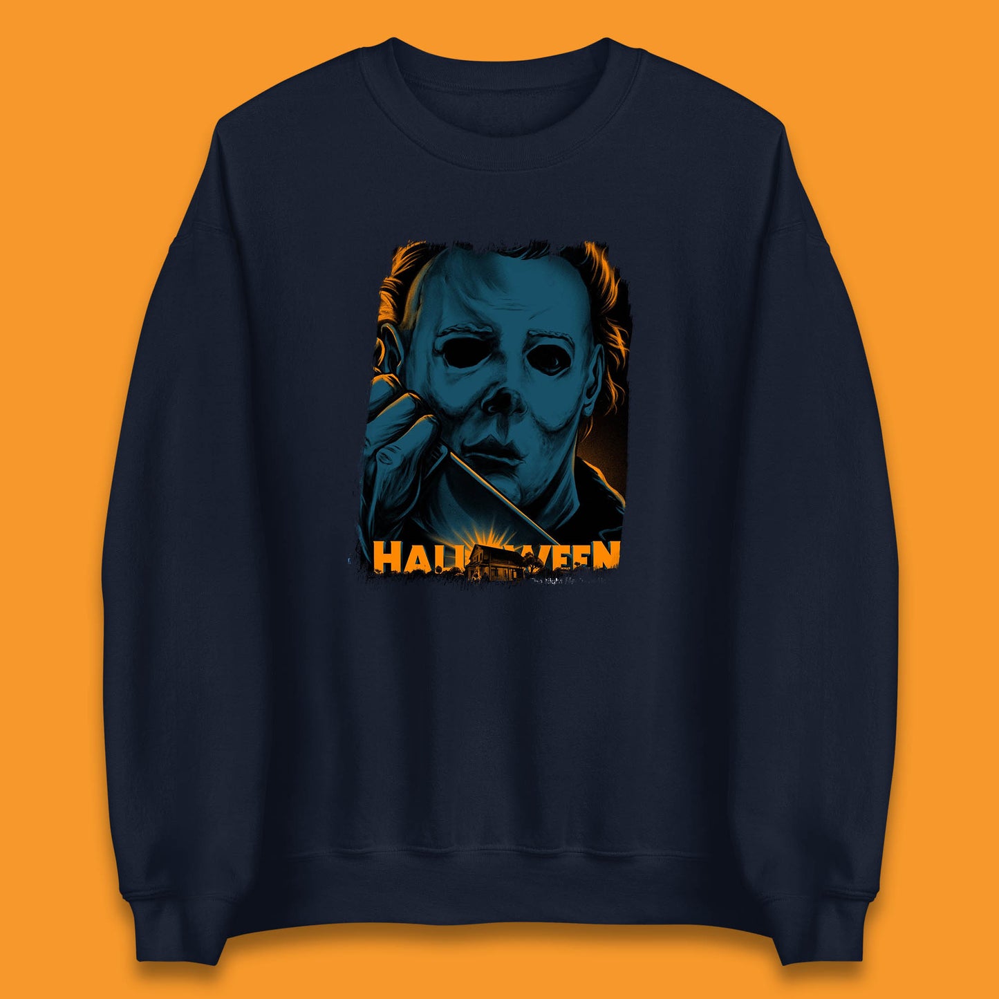 Halloween (1978) Poster Slasher Film Michael Myers Halloween Horror Thriller Movie Character Unisex Sweatshirt