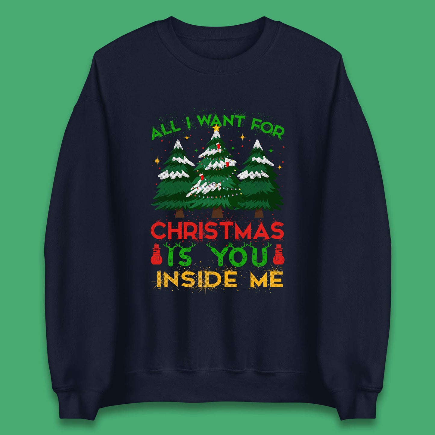 christmas tree ringer sweatshirt