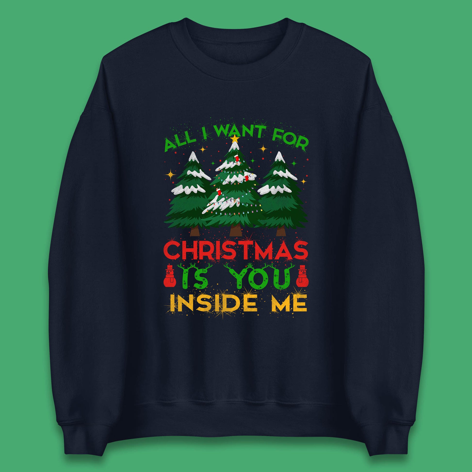 christmas tree ringer sweatshirt