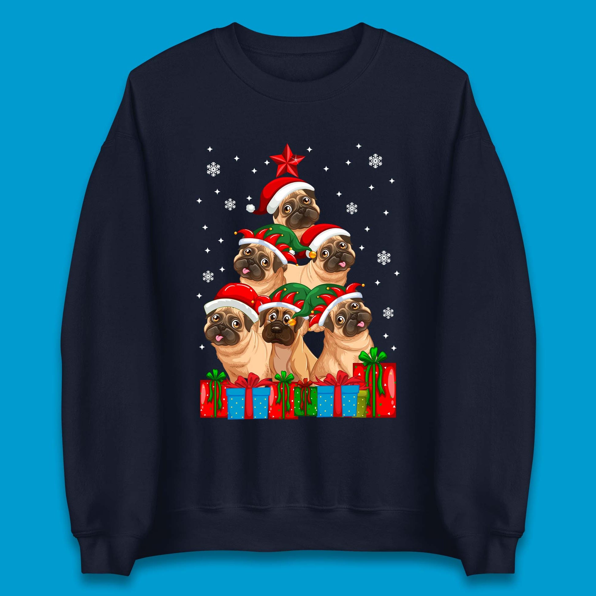 Pug Dog Christmas Jumper