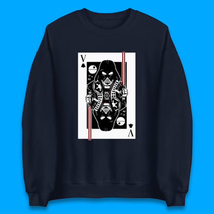 Star Wars Fictional Character Darth Vader Playing Card Vader King Card Sci-fi Action Adventure Movie 46th Anniversary Unisex Sweatshirt