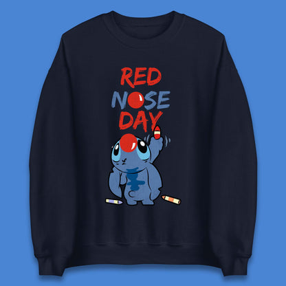 Red Nose Day Stitch Unisex Sweatshirt
