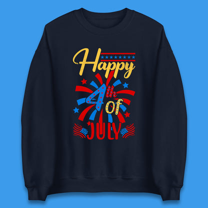 Happy 4th Of July USA Independence Day Celebration Patriotic Unisex Sweatshirt