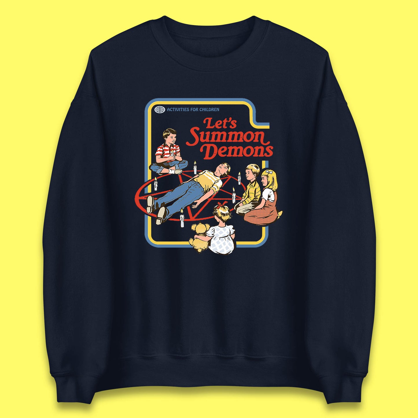 Let's Summon Demons Creepy Incantation Halloween Comic Funny Dark Humor Unisex Sweatshirt