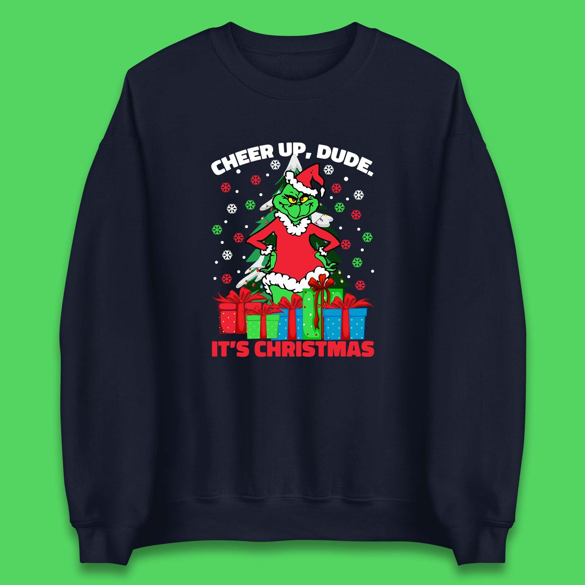 cheer up dude it's christmas sweatshirt