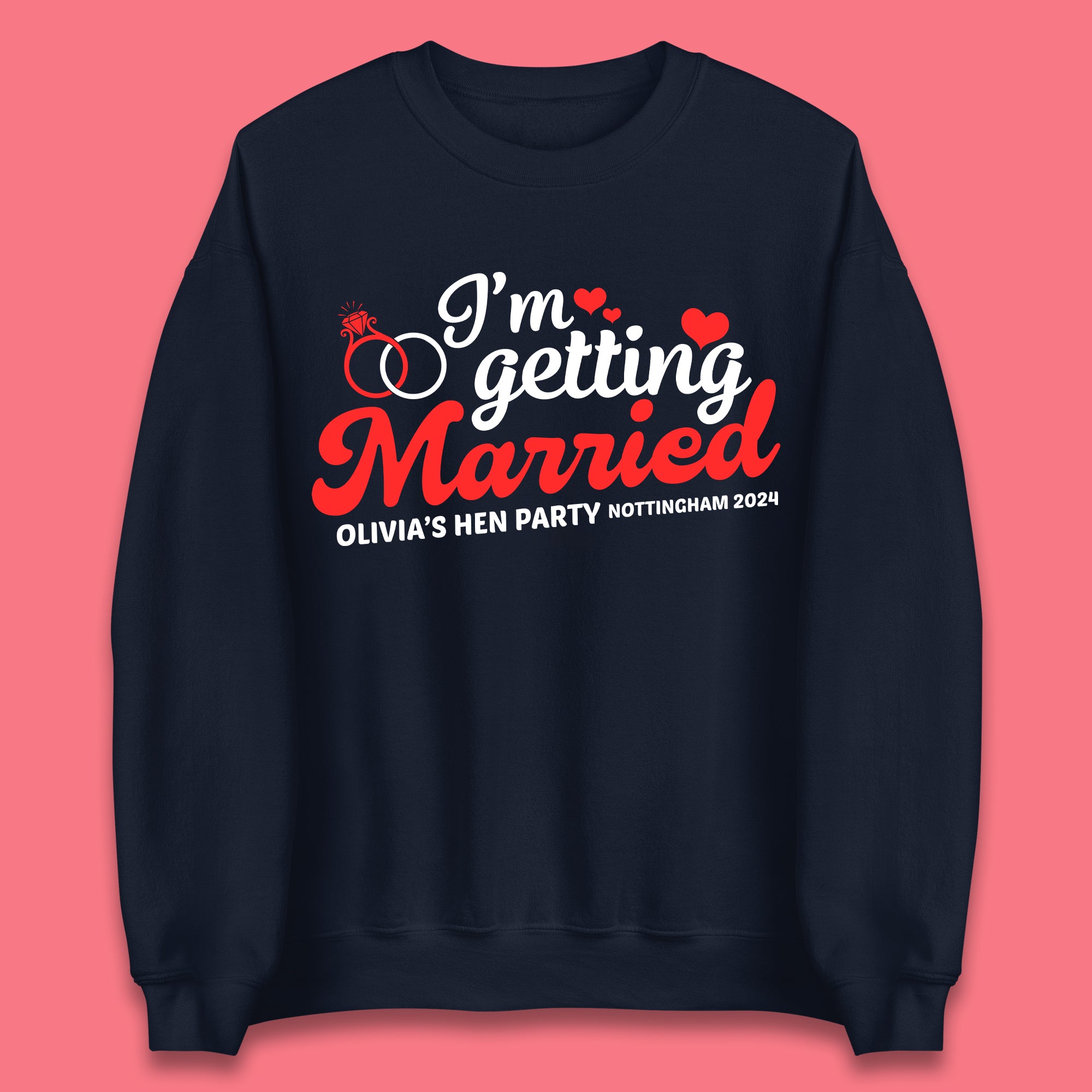 Custom Hen Do Party Unisex Sweatshirt