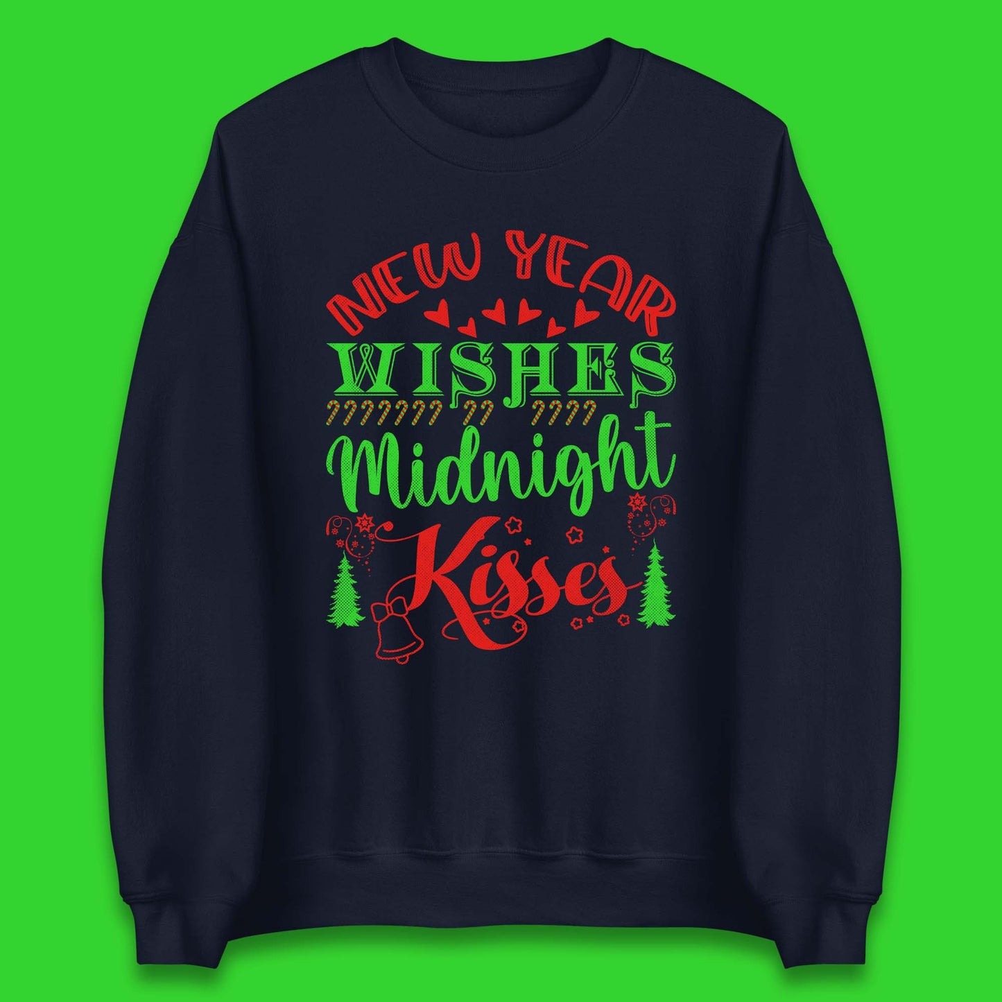 new year wishes christmas sweatshirt
