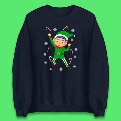 Cartoon Elf Christmas Jumper UK