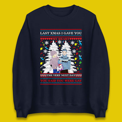 gay christmas sweatshirt
