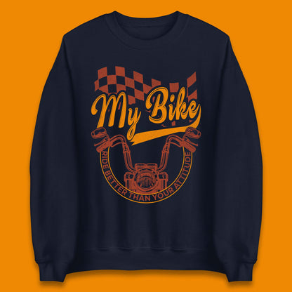 Bike Rider Attitude Unisex Sweatshirt