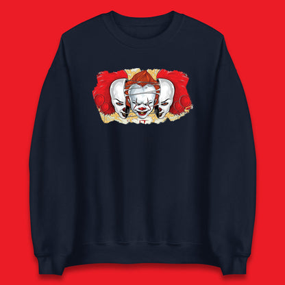 IT Pennywise Clown Halloween Horror Movie Character Evil Clown Costume Serial Killer Unisex Sweatshirt