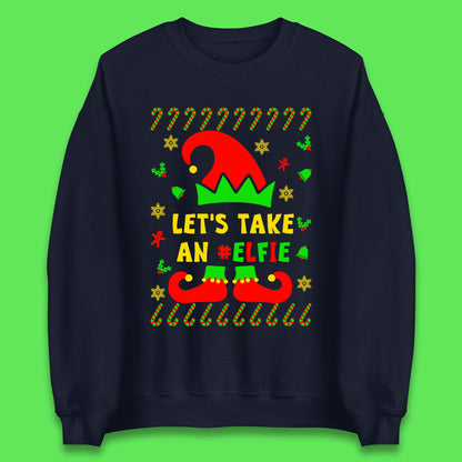 Let's Take An Elfie Christmas Unisex Sweatshirt