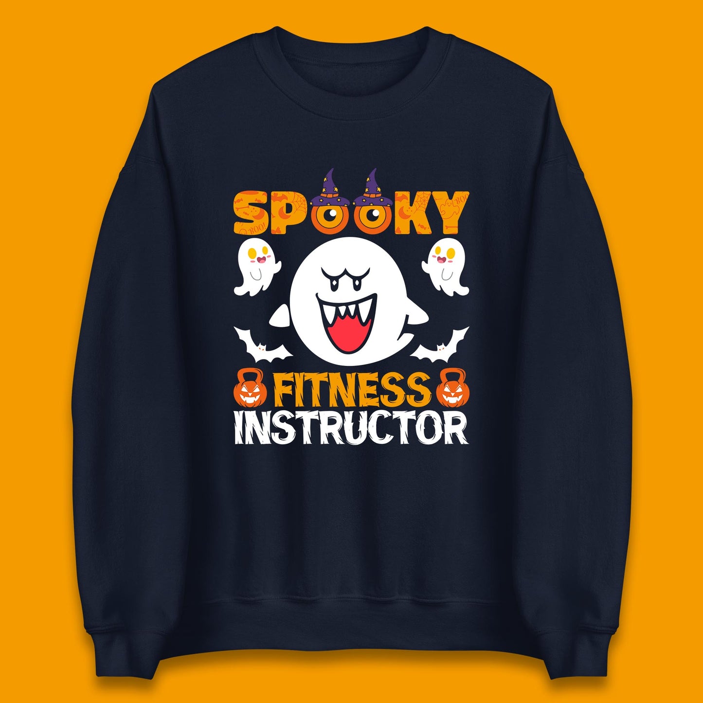 Halloween Spooky Fitness Instructor Super Mario Boo Halloween Costume Unisex Sweatshirt