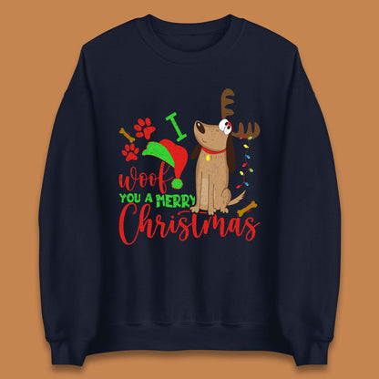 I Woof You A Merry Christmas Unisex Sweatshirt