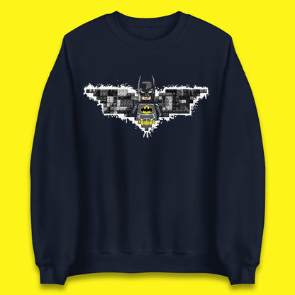 The Lego Batman Movie Superhero Building Bricks Block DC Comics Batman Master Builder Comic Book Character Unisex Sweatshirt