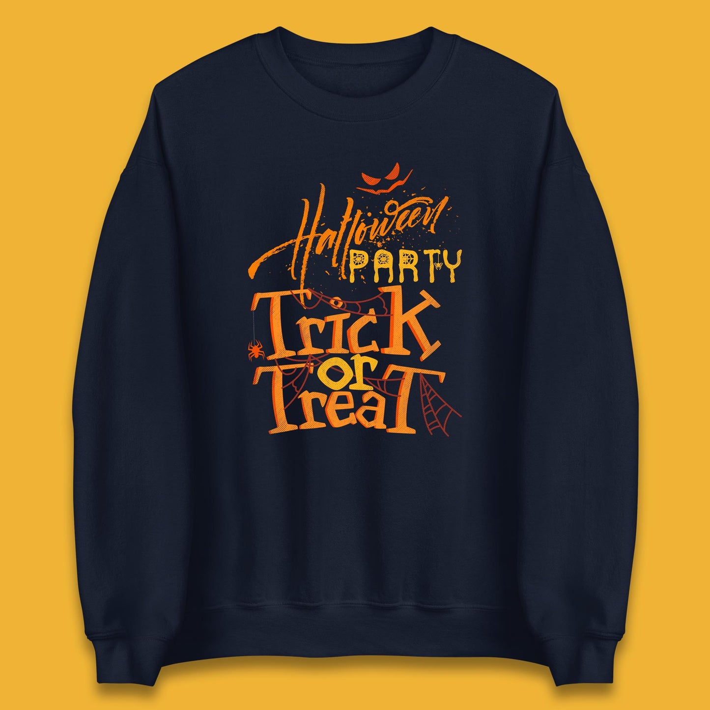 Happy Halloween Trick Or Treat Horror Scary Spooky Vibes Unisex Sweatshirt