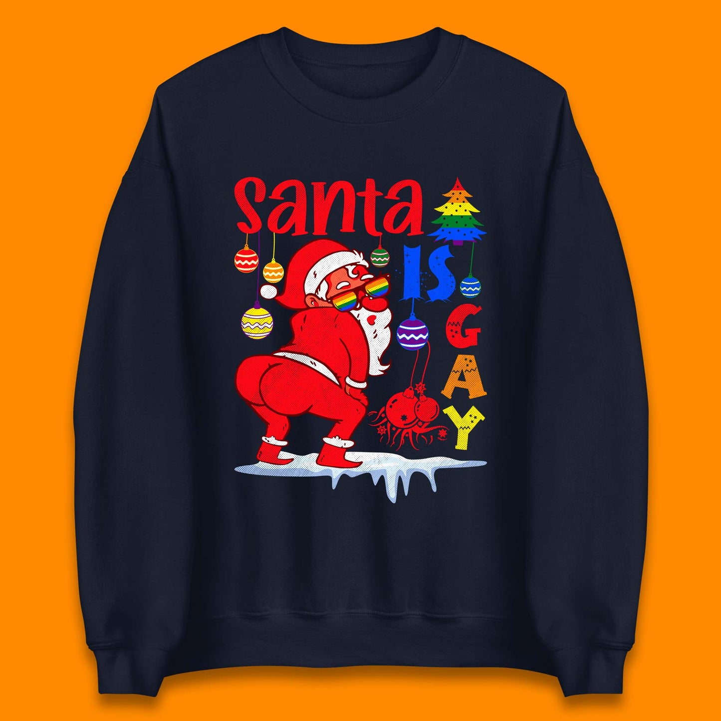gay pride christmas sweatshirt