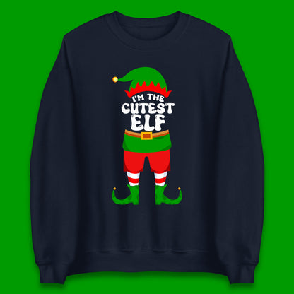 im the cutest elf christmas sweatshirt