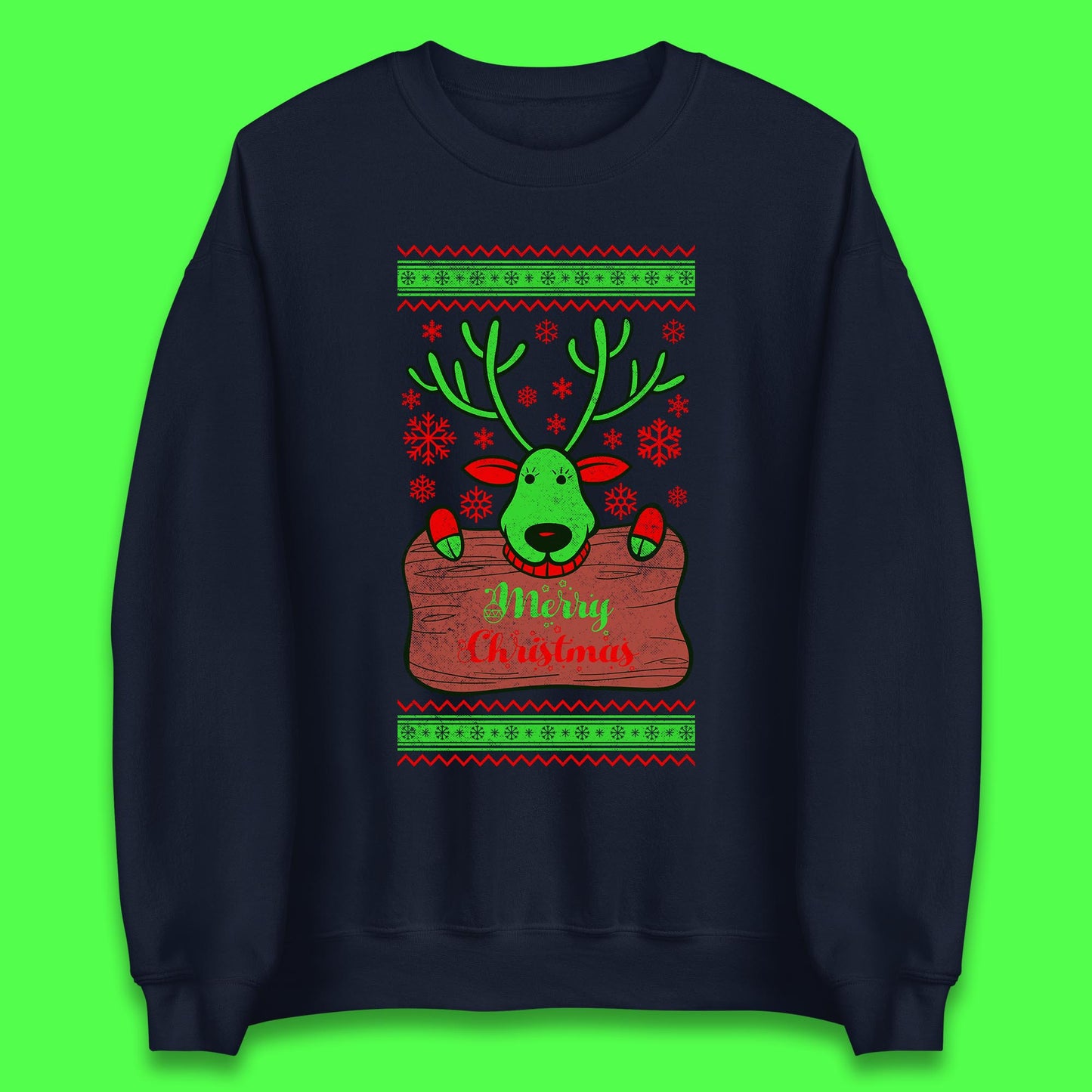 merry christmas reindeer sweatshirt