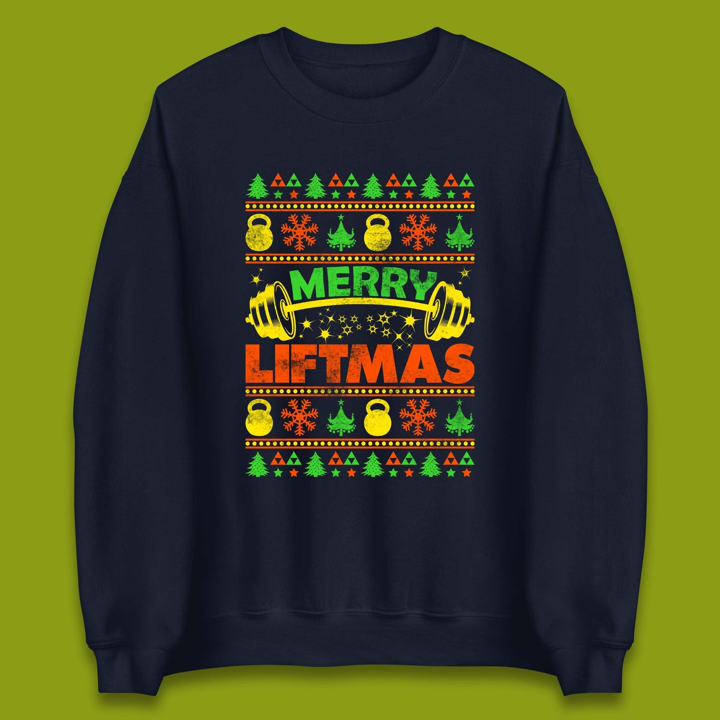 Merry Liftmas Christmas Unisex Sweatshirt