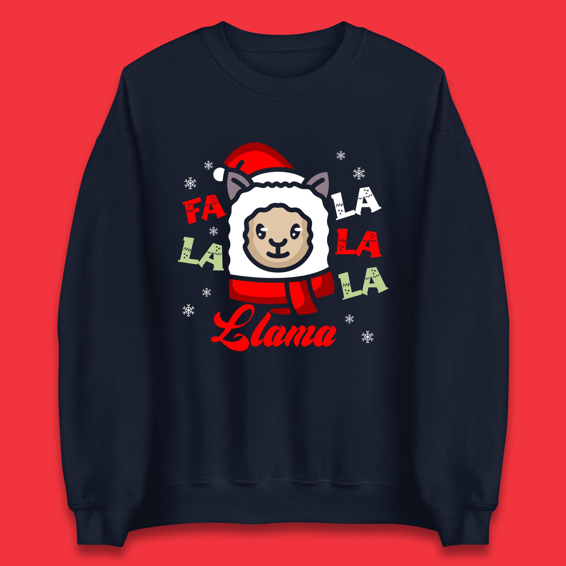 llama christmas sweatshirt