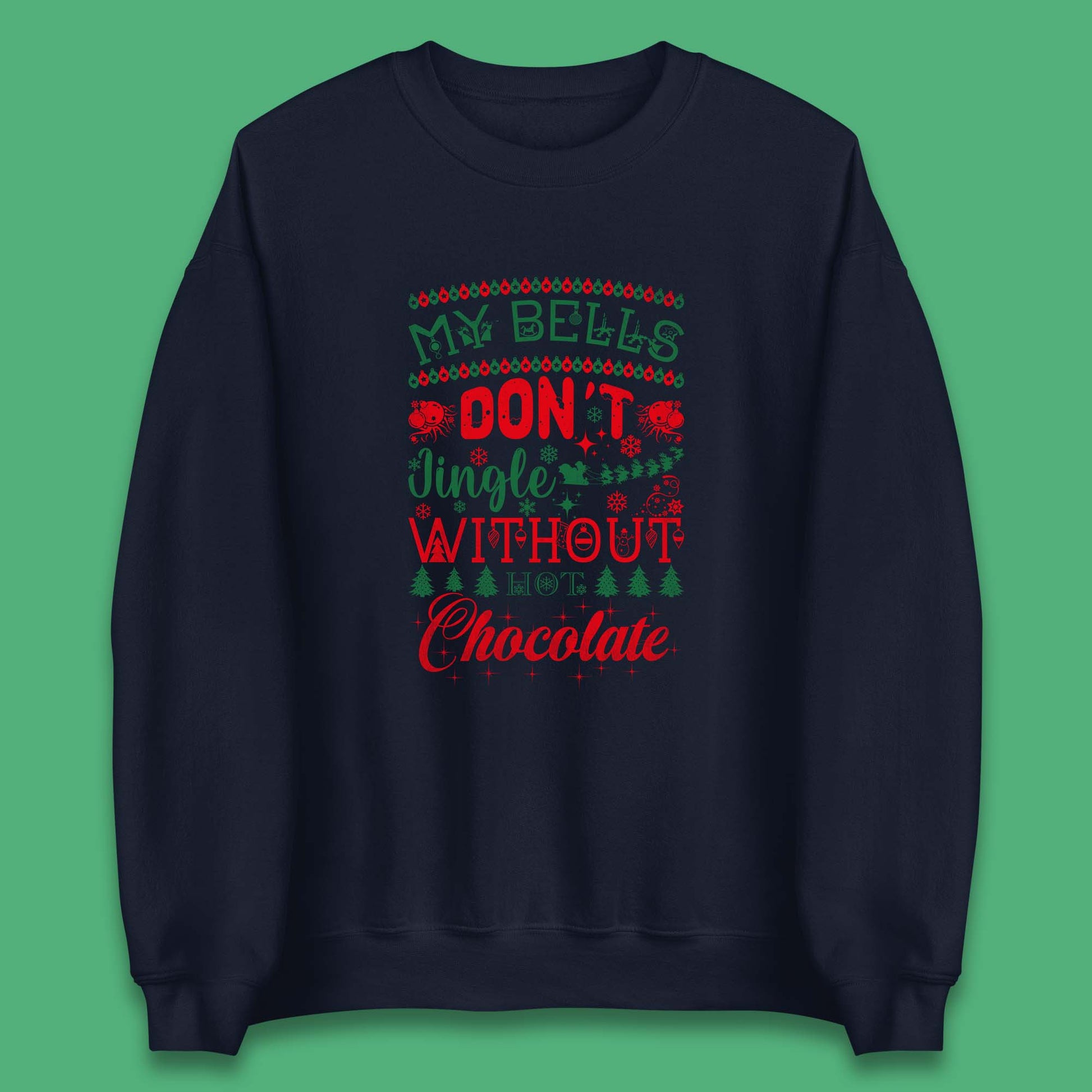 funny christmas chocolate sweatshirt