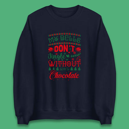 funny christmas chocolate sweatshirt