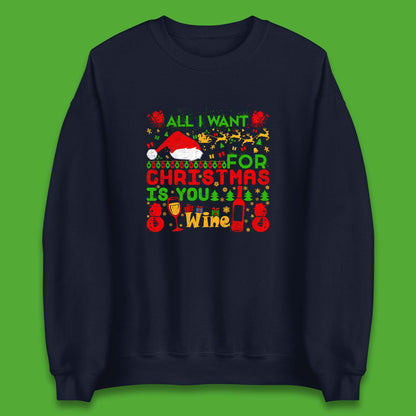 christmas wine sweatshirt