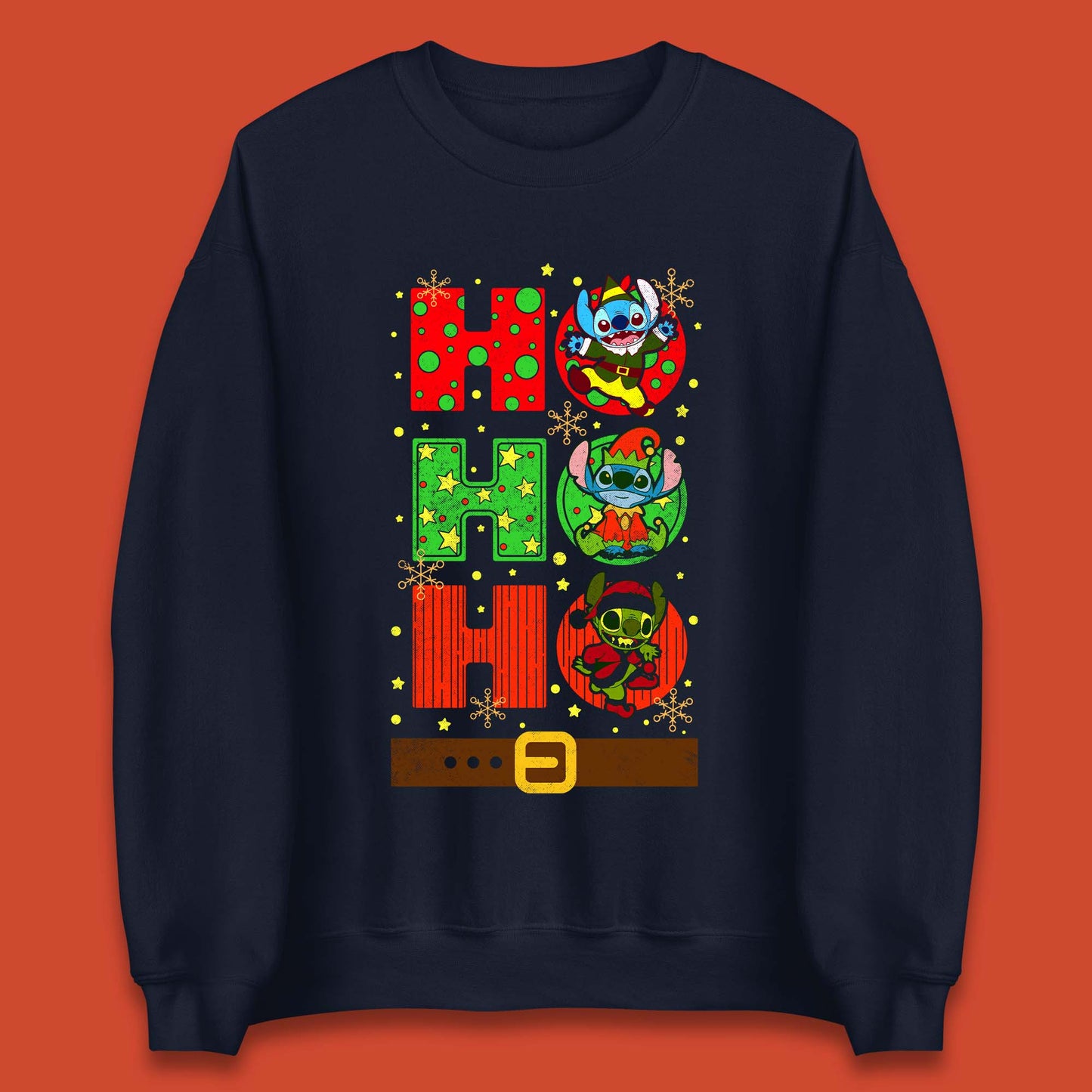 Stitch Elf Grinch Stitch Christmas Unisex Sweatshirt