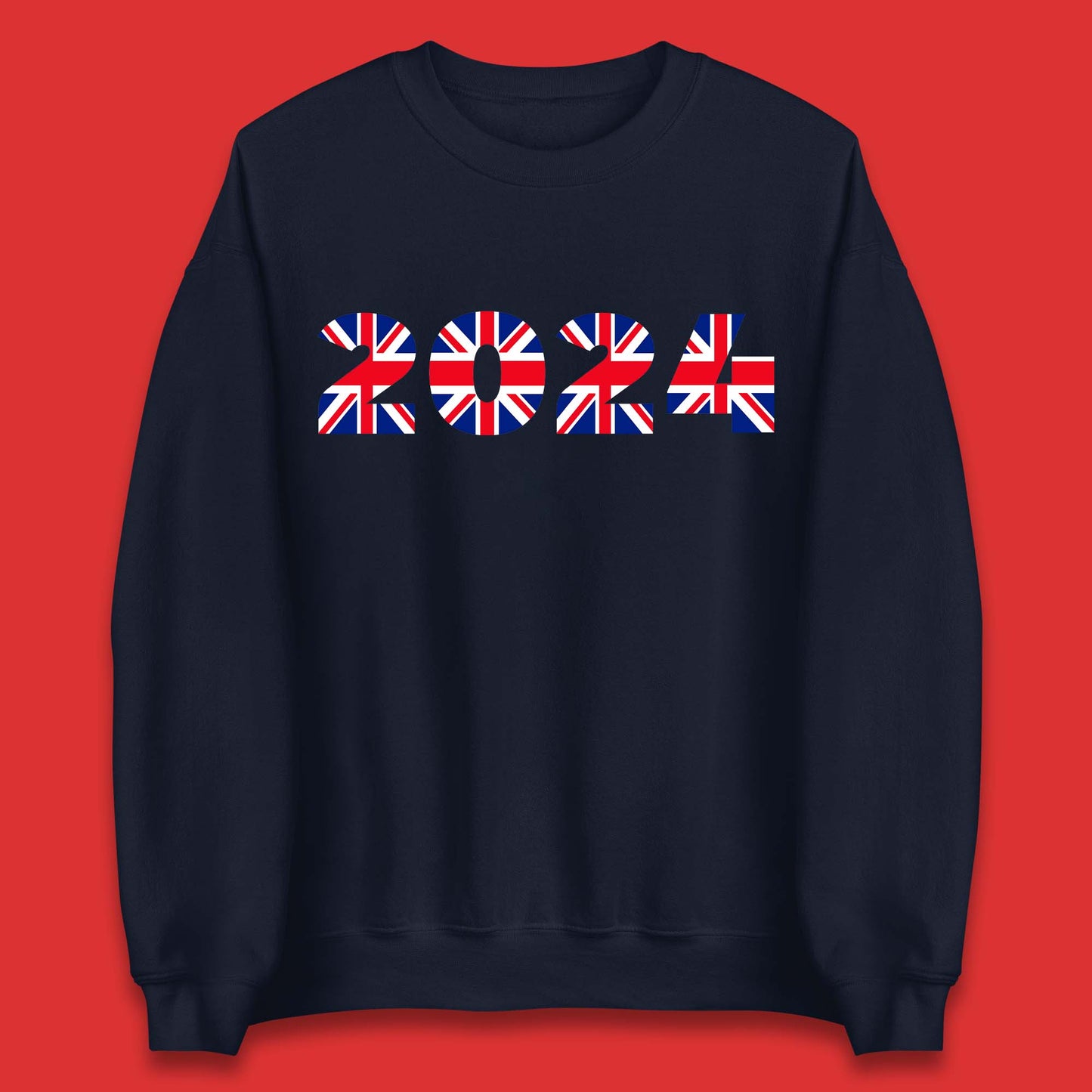 New Year 2024 UK Flag Unisex Sweatshirt