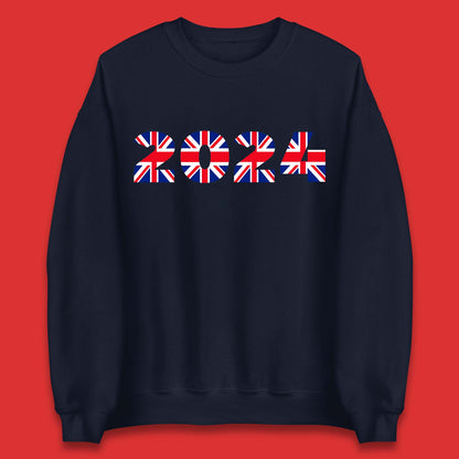 New Year 2024 UK Flag Unisex Sweatshirt