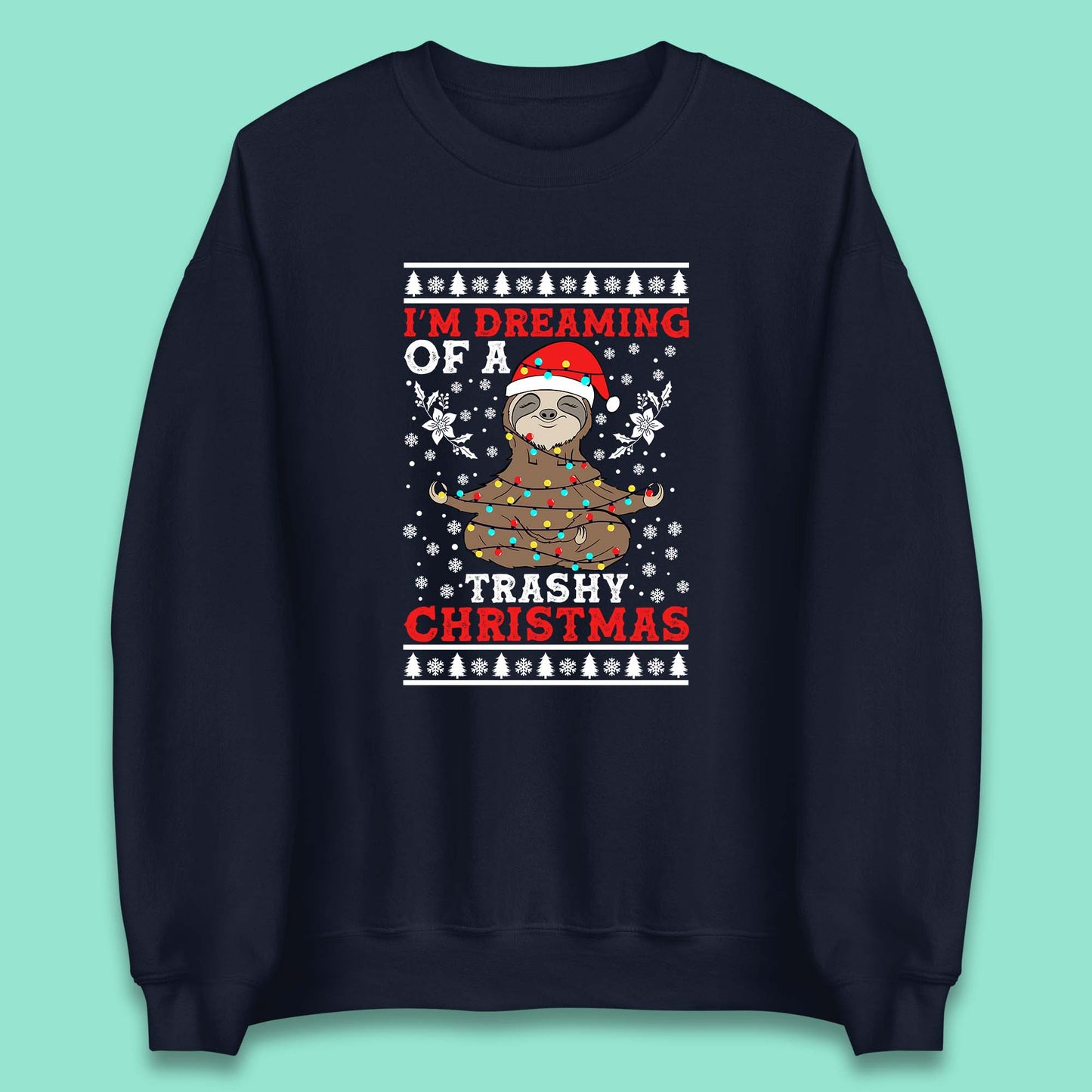 sloth christmas sweatshirt