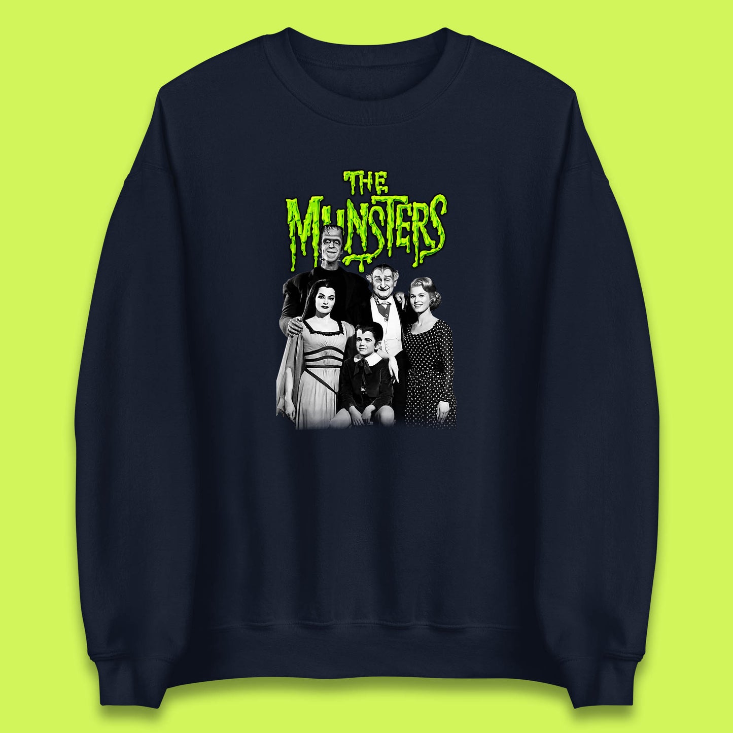 Vintage The Munsters Family TV Series Halloween Frankenstein Horror Scary Unisex Sweatshirt