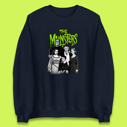 Vintage The Munsters Family TV Series Halloween Frankenstein Horror Scary Unisex Sweatshirt