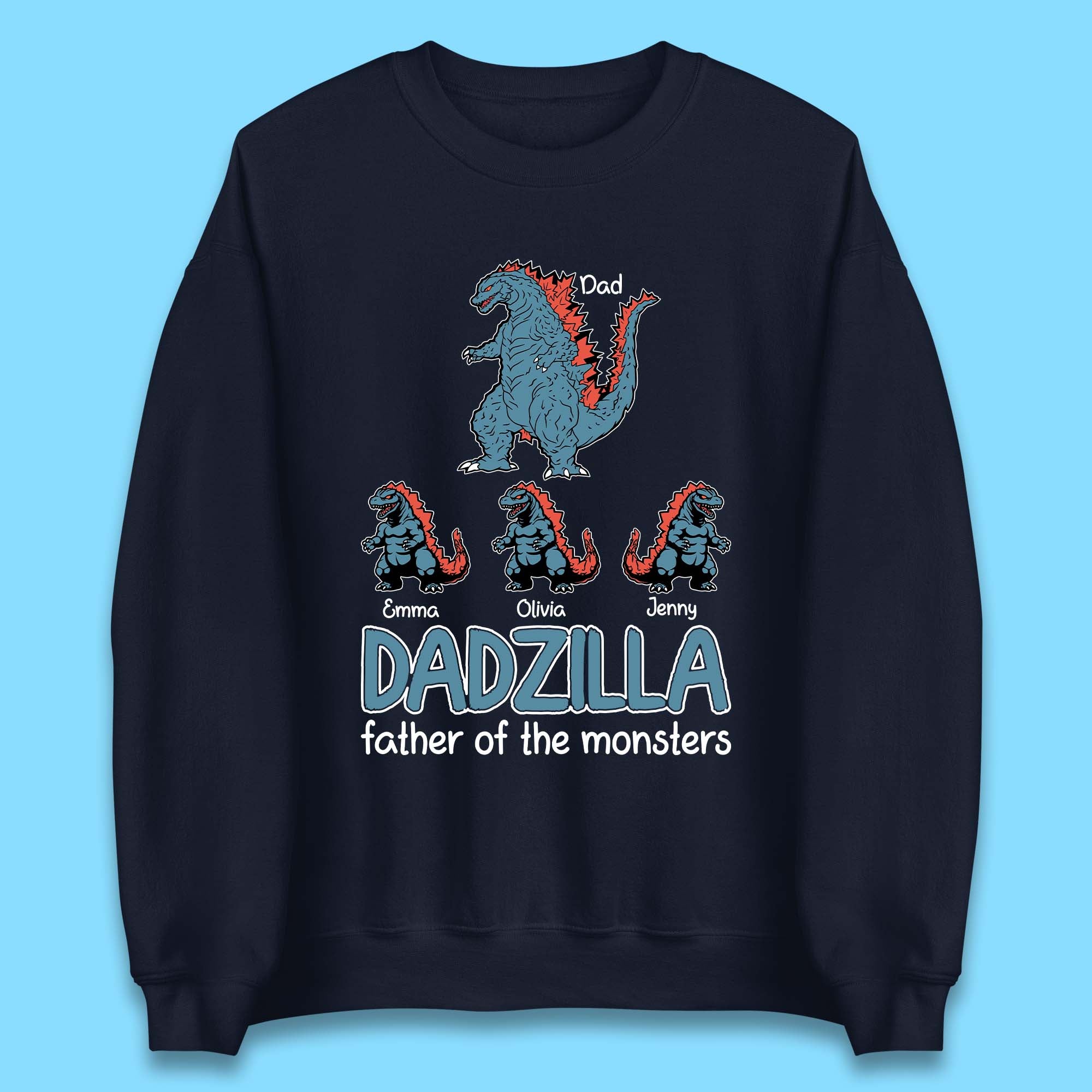Personalised Dadzilla Unisex Sweatshirt