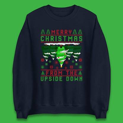 merry christmas from the upside down tree sweatshirt